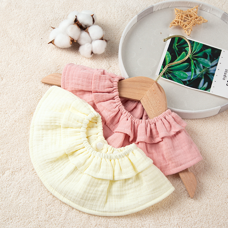 Muslin Ruffled Bib