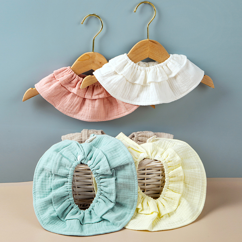 Muslin Ruffled Bib