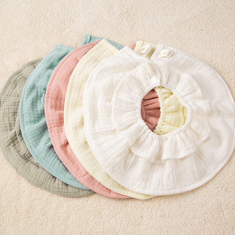 Muslin Ruffled Bib