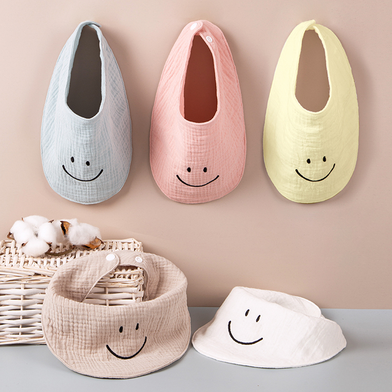 Muslin Embroidered Bib