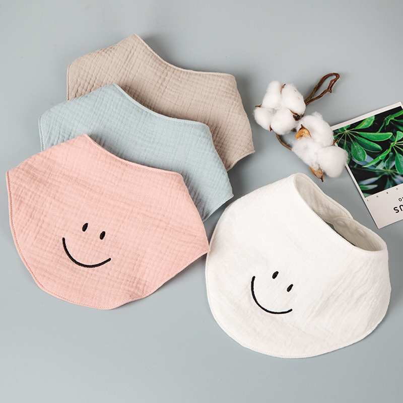 Muslin Embroidered Bib