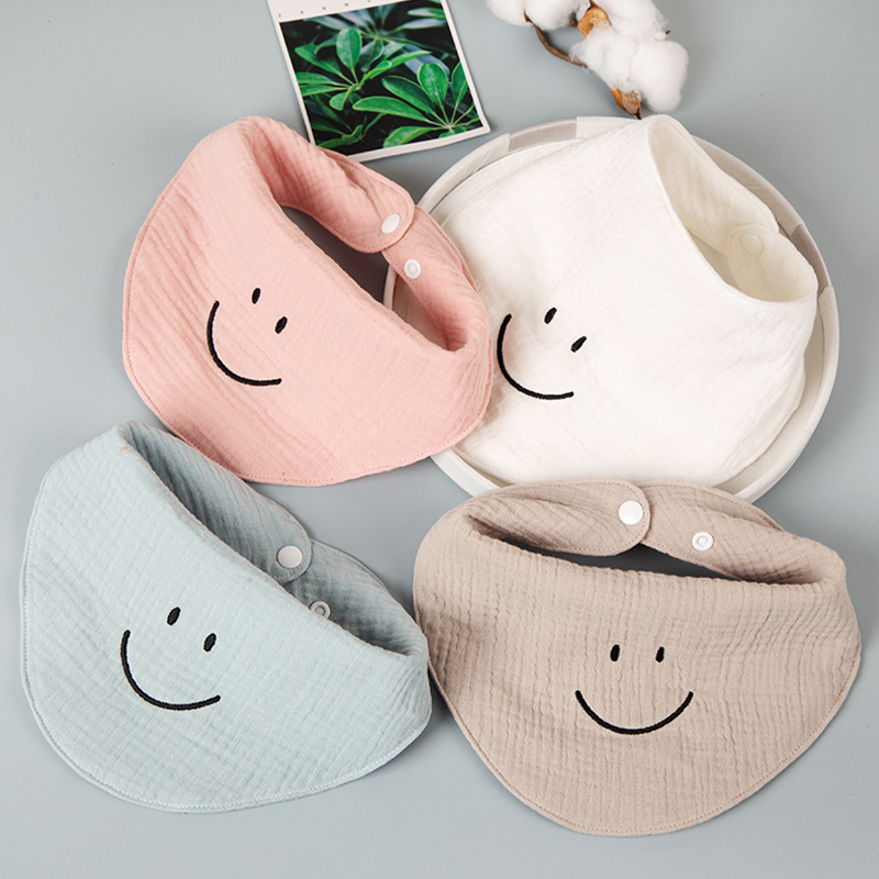 Muslin Embroidered Bib