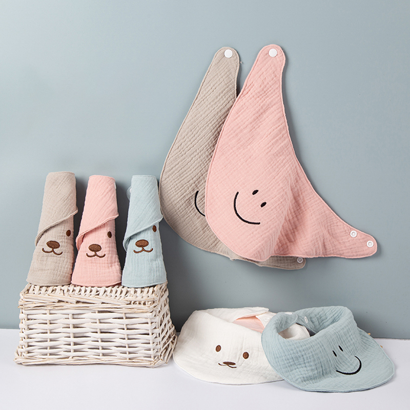 Muslin Embroidered Bib