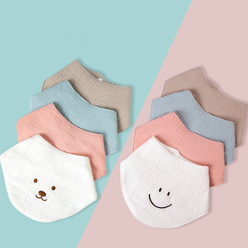 Muslin Embroidered Bib