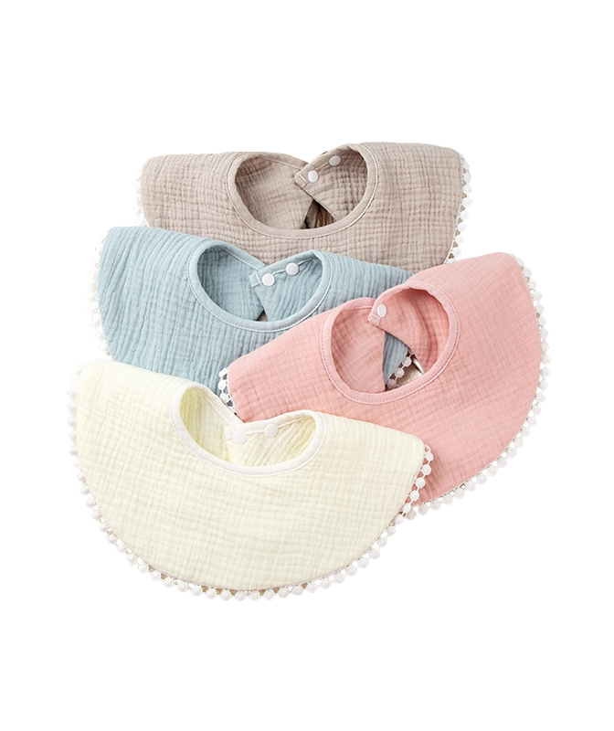 Muslin Fabric Lace Bib