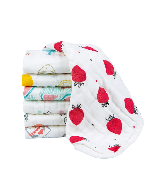 Printed Washed Square Towel