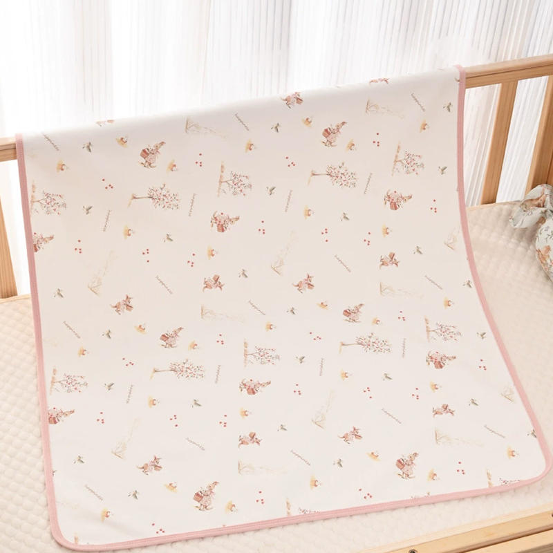 Thin Pure Cotton Knitted Waterproof Changing Mat