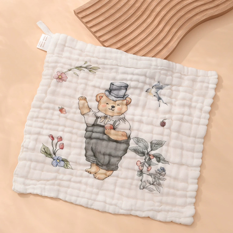 Washed Gauze Square Towel