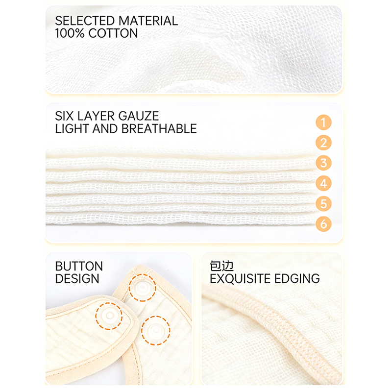 6-Layer Muslin Bib