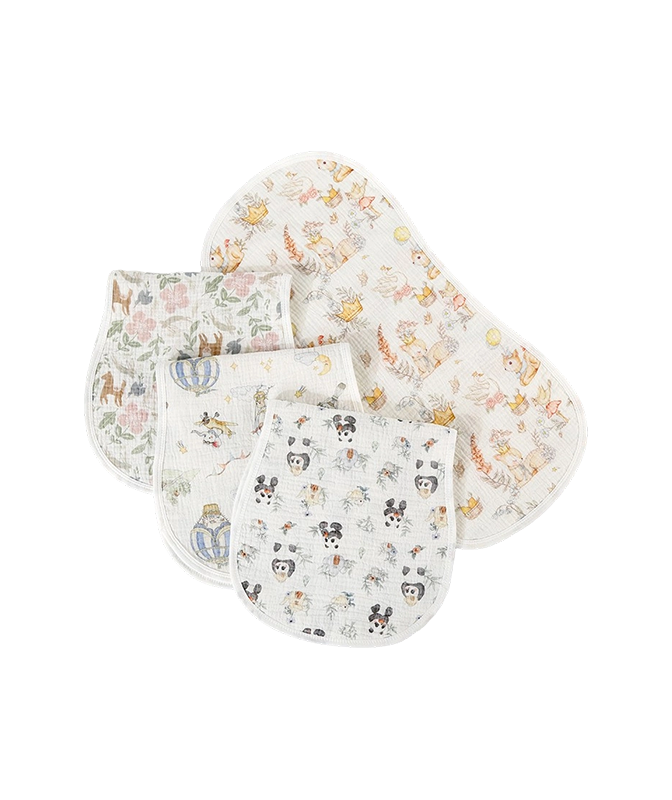 Double-Arc Crinkle Burp Cloth