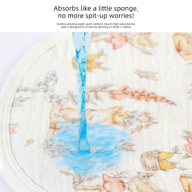 Double-Arc Crinkle Burp Cloth