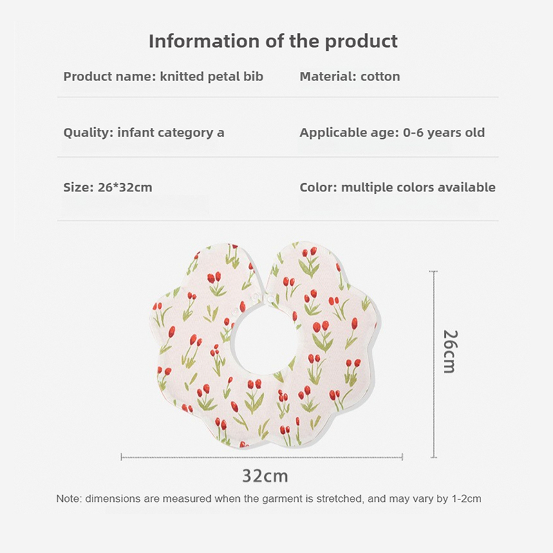 Knitted Petal Bib