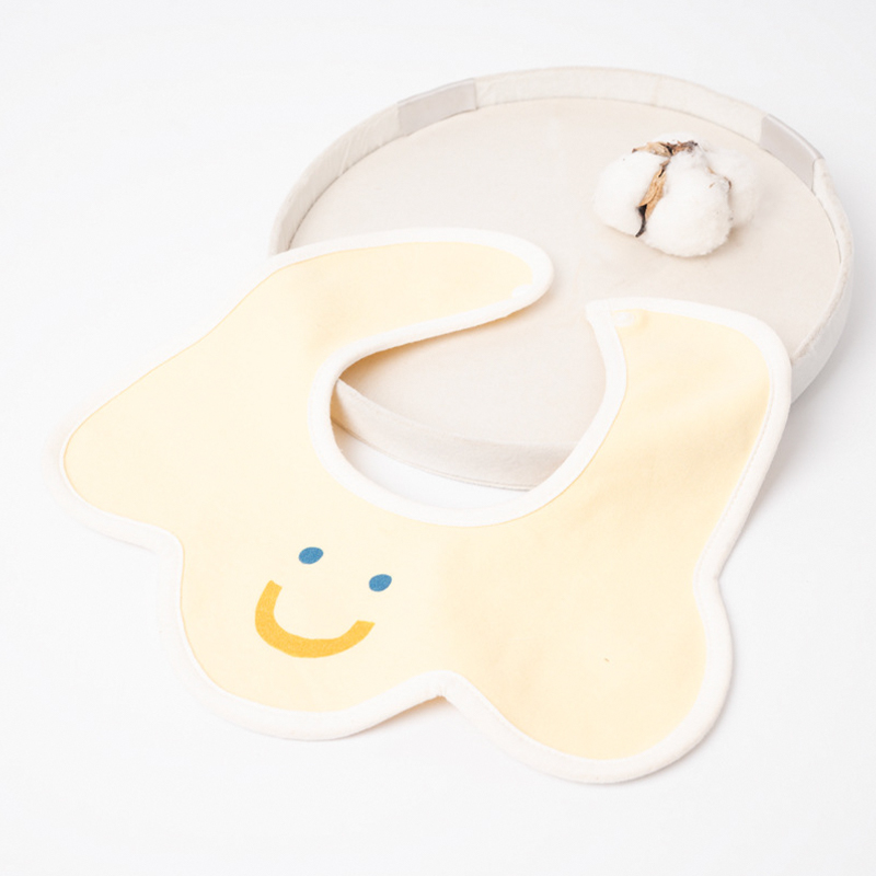 Knitted Smiley Face Bib