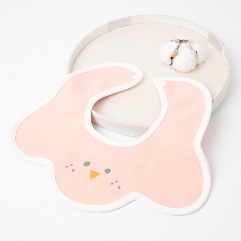 Knitted Smiley Face Bib