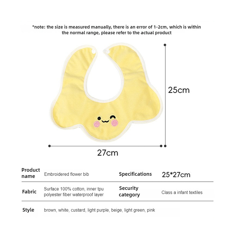 Knitted Smiley Face Bib